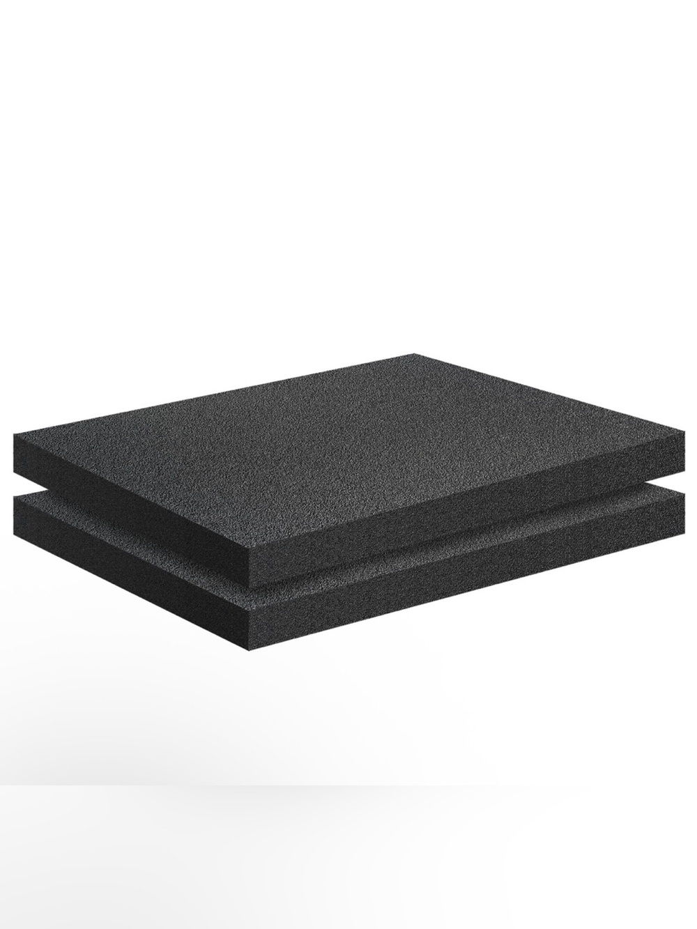 2 PCS Black Foam Padding 16x12x1 Inch Polyurethane High Density Foam Cuttable...